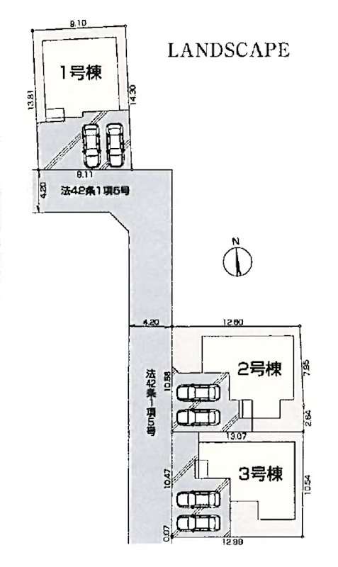 川越上野田町第2　1号棟   区画図