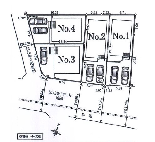 川越市寺尾第17　1号棟      区画図