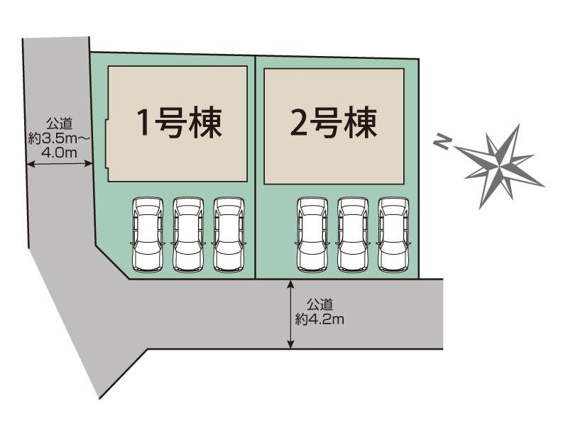 川越市豊田町2丁目　2号棟  区画図
