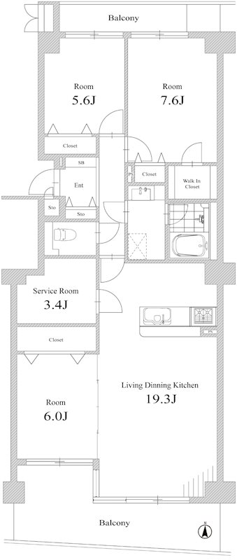 アイムふじみ野西二番館   間取図・土地図