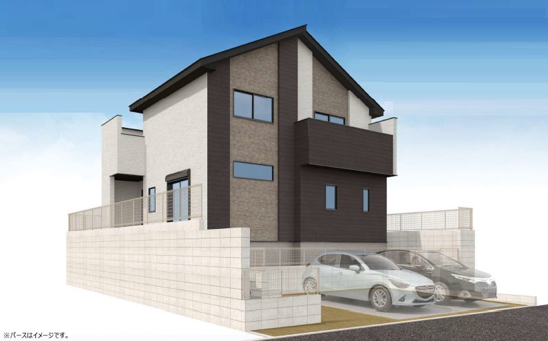 川越市田町3期　1号棟              完成予想図（外観）