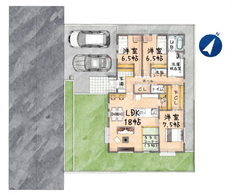 おうちガーデン　北入曽2期  間取図・土地図