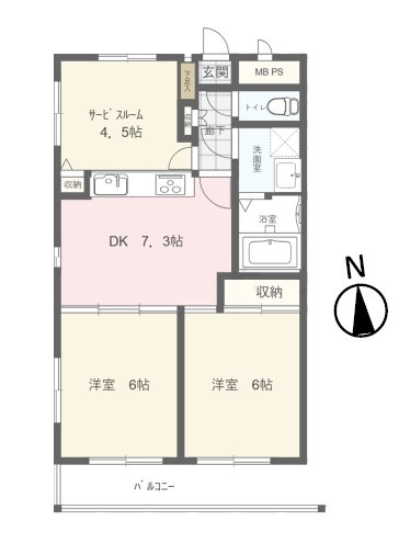 カザベーラ坂戸  間取図・土地図