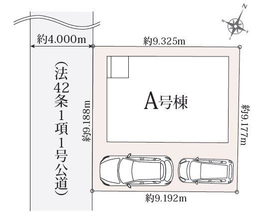 川越市むさし野2期　A号棟  区画図
