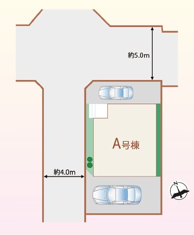 川越市石原町2丁目40番　A号棟  区画図