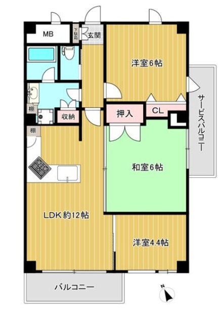 リバーサイド川越   間取図・土地図