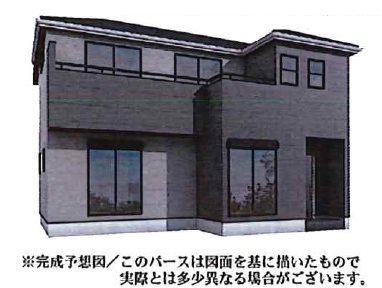 川越南古谷　2号棟   完成予想図（外観）
