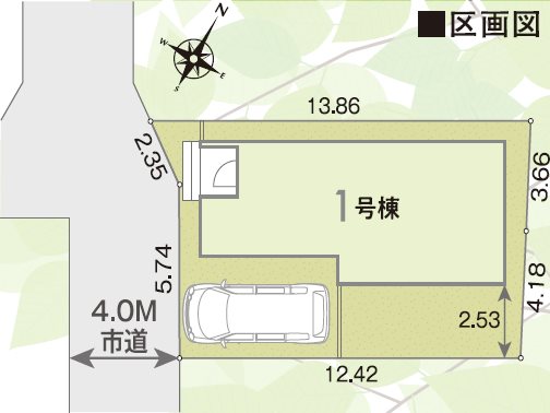 狭山南入曽　第1期　1号棟  区画図