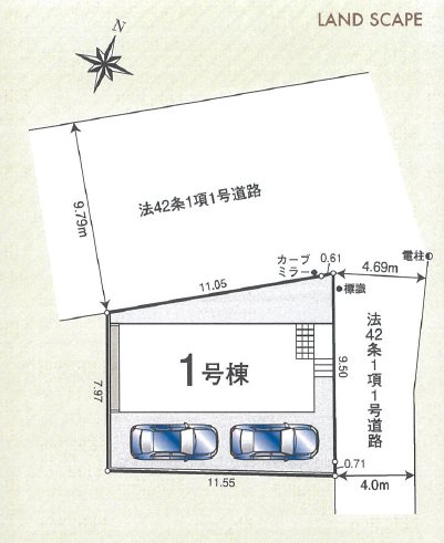 川越市神明町第5　1号棟  区画図