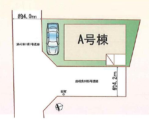 川越市砂368番　A号棟  区画図
