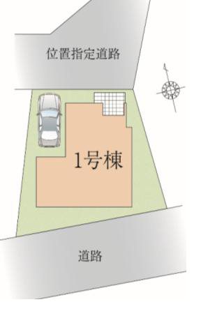 川越市砂1期　1号棟　    区画図