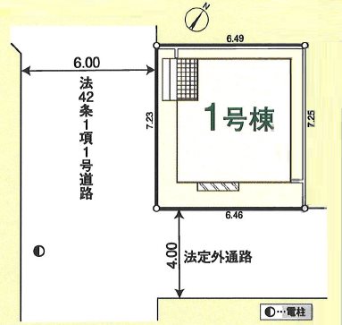 川越市清水町　第1　1号棟 区画図
