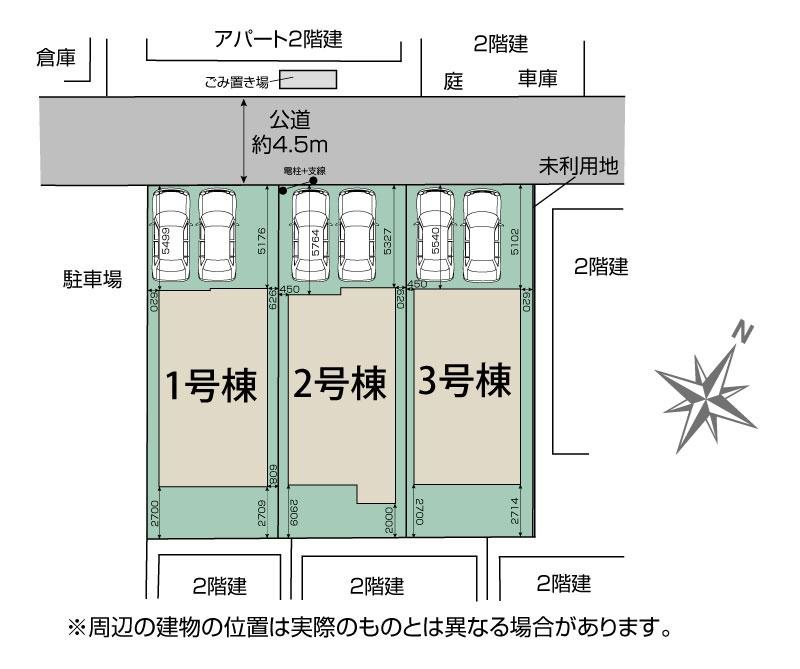 狭山市富士見1丁目　1号棟   区画図