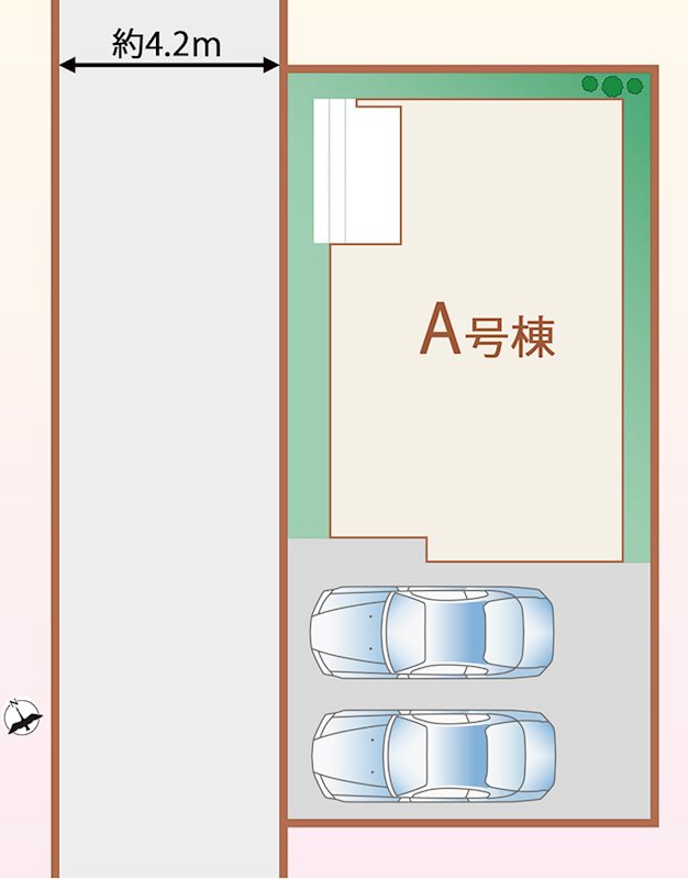 川越市石原町2丁目44番　A号棟  区画図