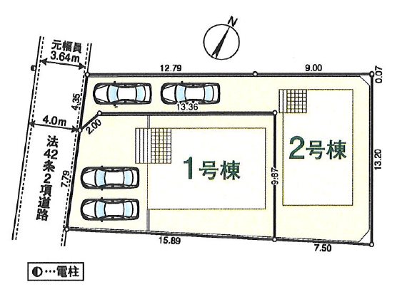 川越市上新河岸　第2　1号棟  区画図