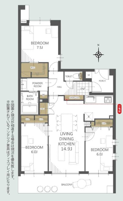グランシャトレ坂戸シエルコート  間取図・土地図