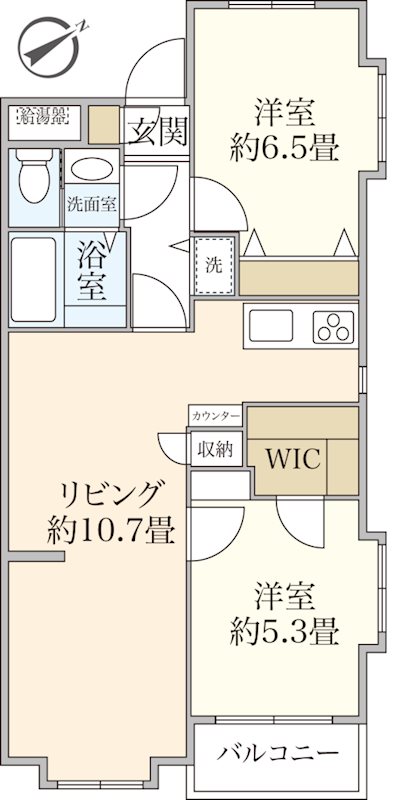 セザール第二上福岡  間取図・土地図