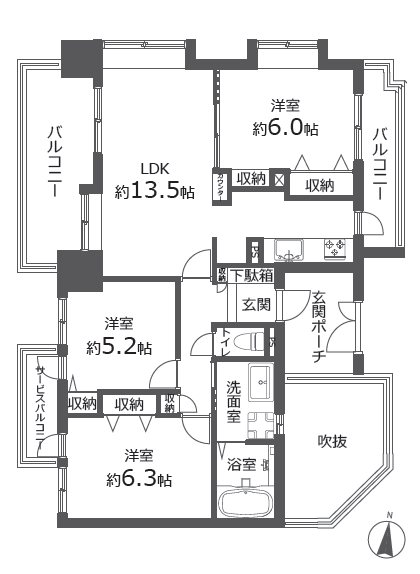 ローヤルシティ川越 間取図・土地図