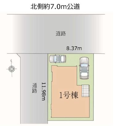 川越市小仙波町3期　1号棟             区画図