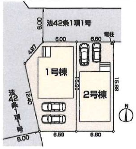 川越市かすみ野第二　2号棟   区画図