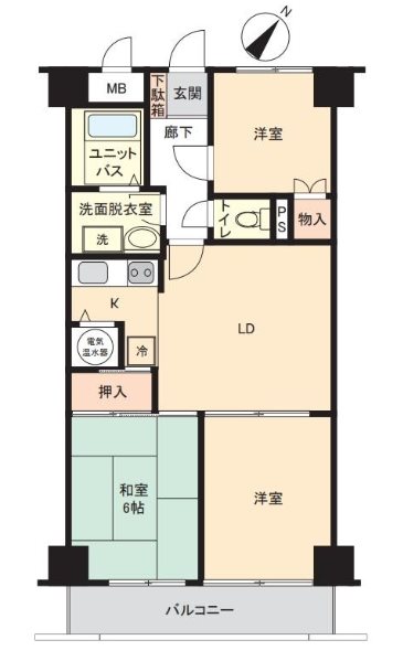 新狭山パークハイツ   間取図・土地図