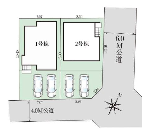 狭山市水野37期　1号棟   区画図