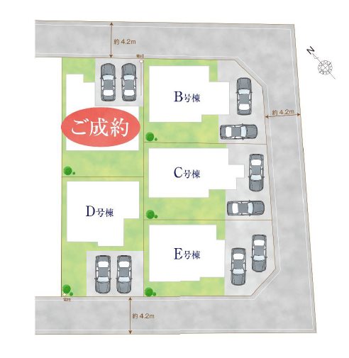 川越市中台元町1丁目23番　C号棟   区画図