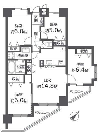 埼玉県川越市脇田本町 間取図・土地図