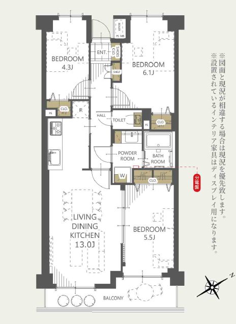 シャルマンコーポ狭山   間取図・土地図