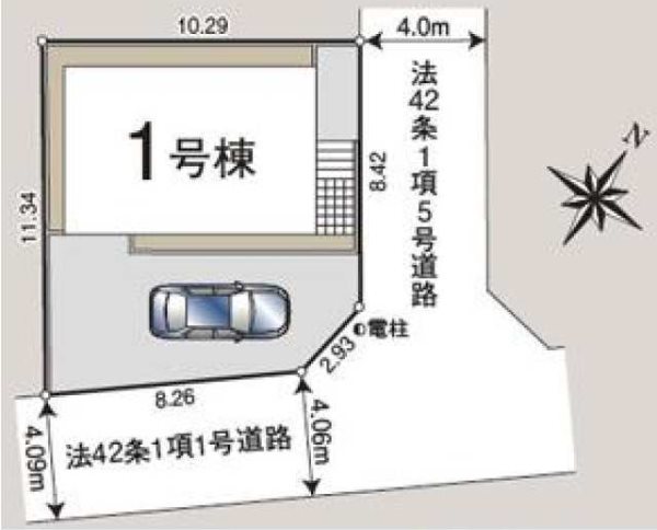 狭山市北入曽第29　1号棟  区画図