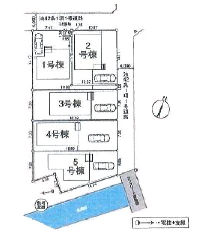 川越市新宿町　第8　5号棟  区画図