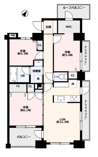 アンファージュ川越ファースト 間取図・土地図
