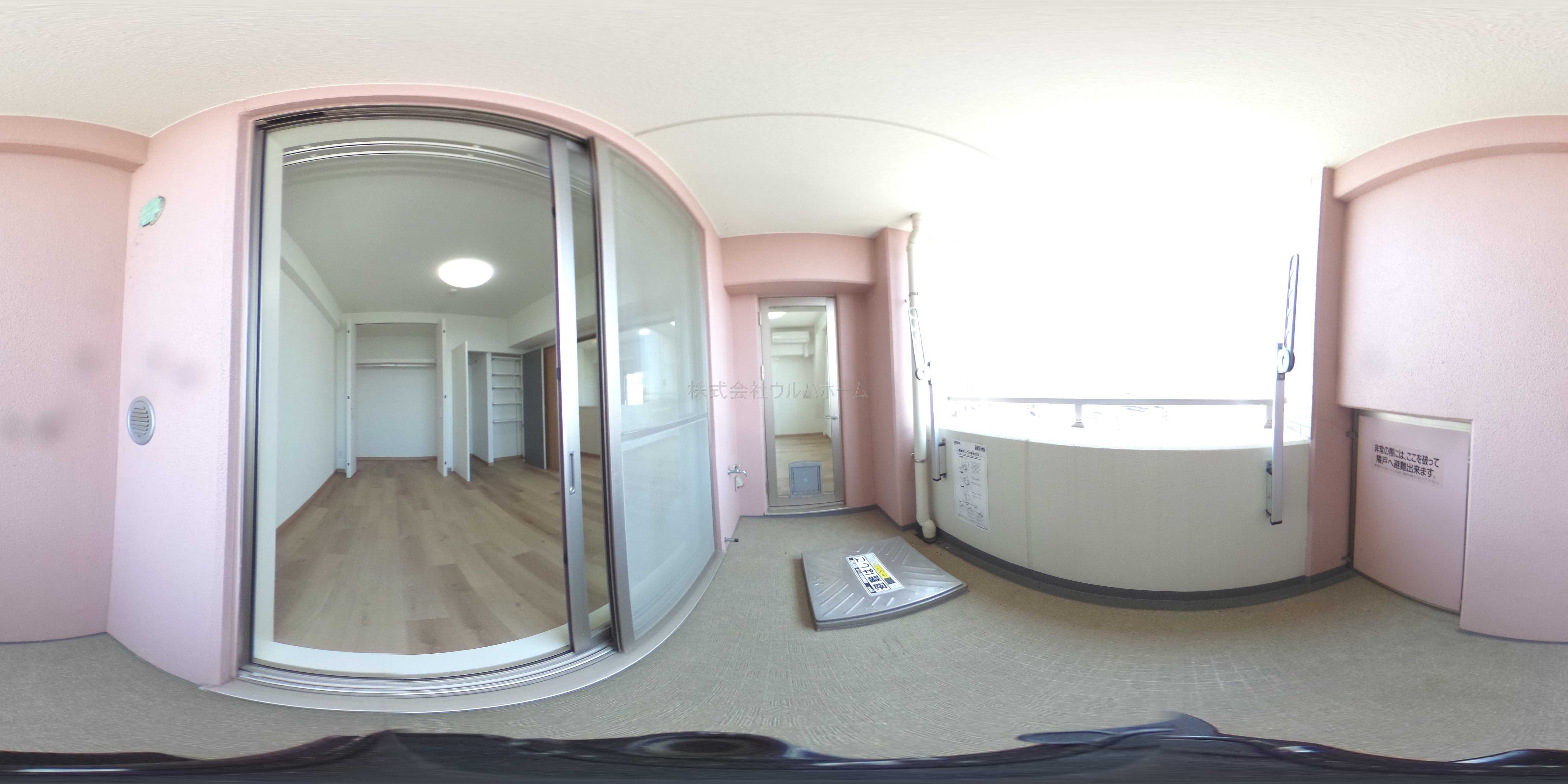 アンファージュ川越ファースト 現地写真（バルコニー）