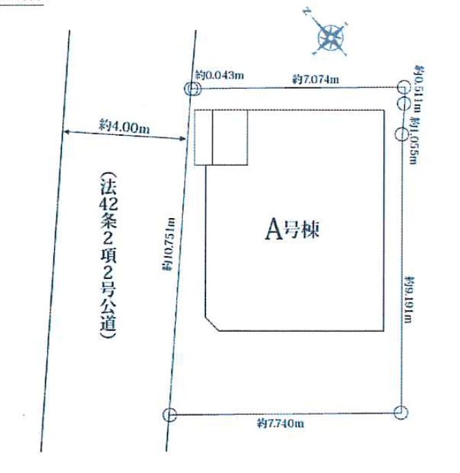 川越市藤間992　A号棟 区画図