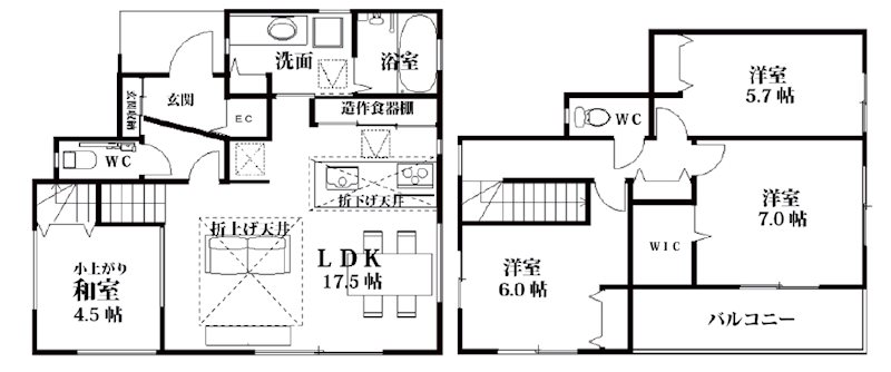 川越市寺尾　第4期　   間取図・土地図