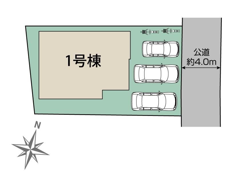 川越市大塚新町　1号棟  区画図
