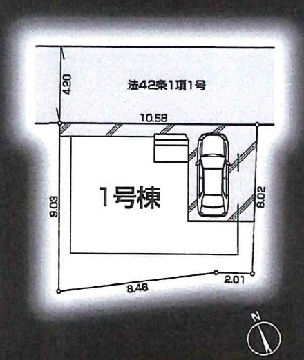 川越市上野田町　1号棟   区画図