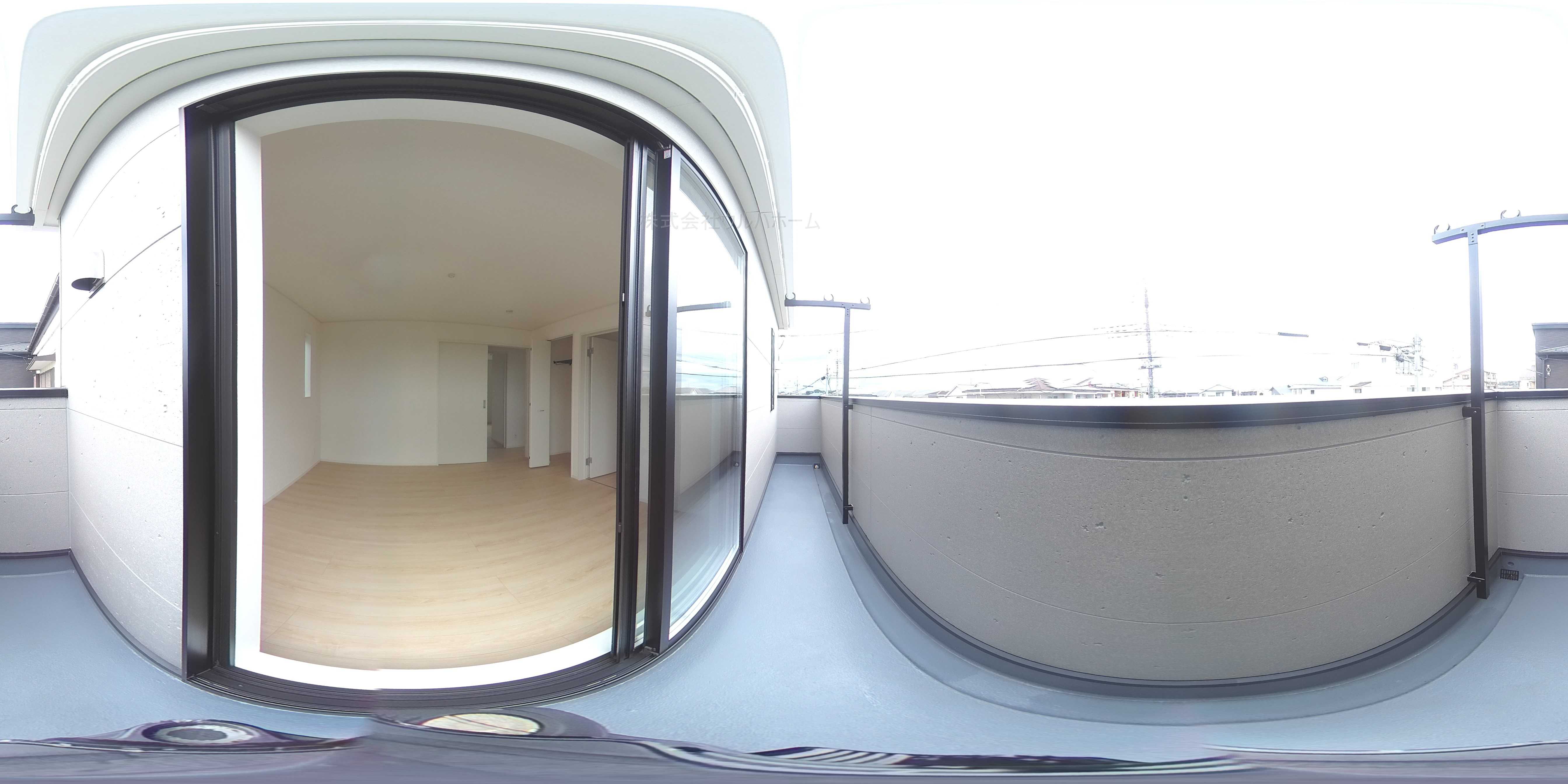 鶴ヶ島市中新田　第6　1号棟   現地写真（バルコニー）