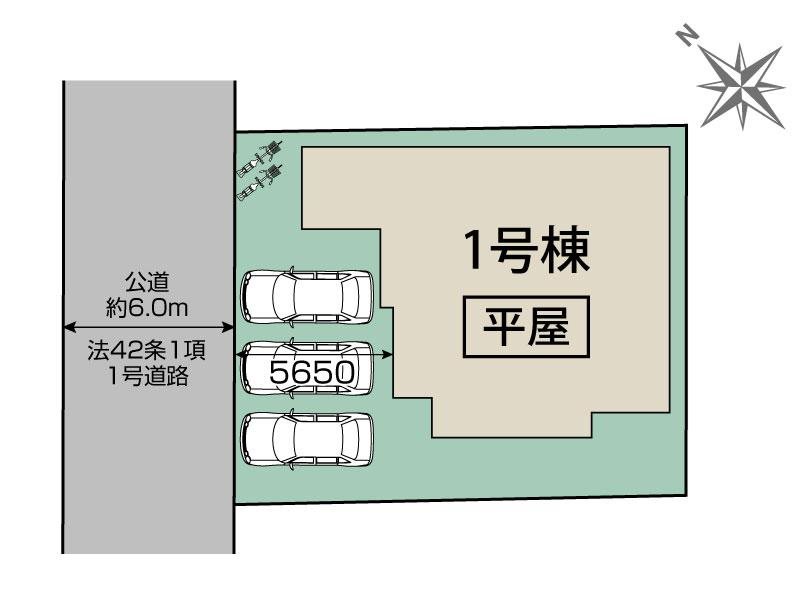 川越市日東町　2期　1号棟    区画図