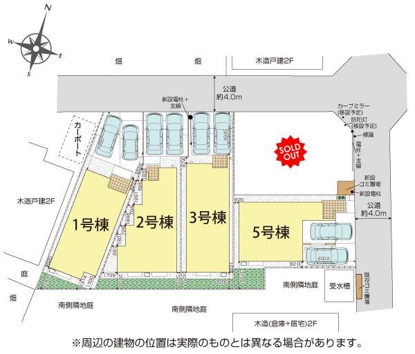 ふじみ野市西原1丁目　2号棟    区画図