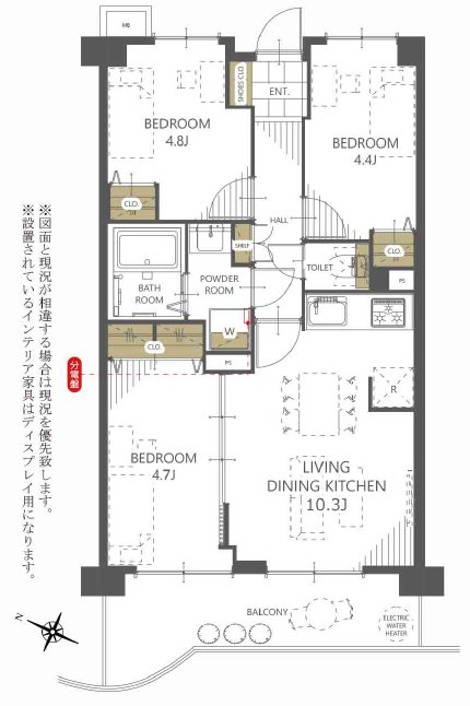 ライオンズマンション川越南古谷第3 間取図・土地図