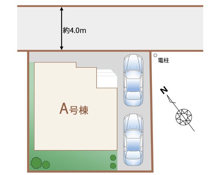 ふじみ野市苗間516番　A号棟  区画図