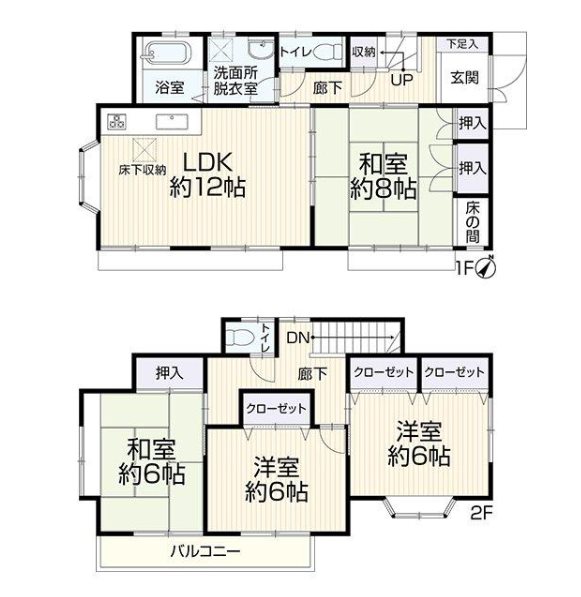 川越市かし野台1丁目　中古戸建   間取図・土地図