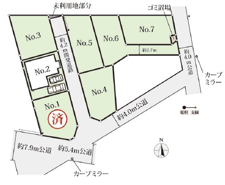 川越市大字安比奈新田　No.2 区画図