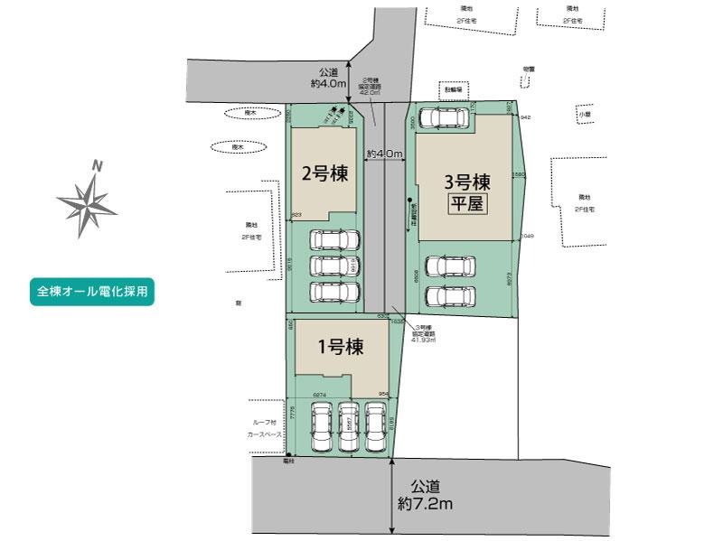 狭山市柏原　14期　1号棟  区画図
