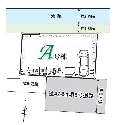 狭山市中央12期　A号棟  区画図