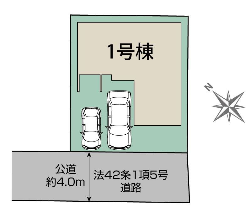 川越市旭町3丁目　2期　1号棟  区画図