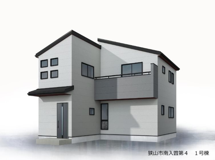 狭山市南入曽第4　1号棟      完成予想図（外観）
