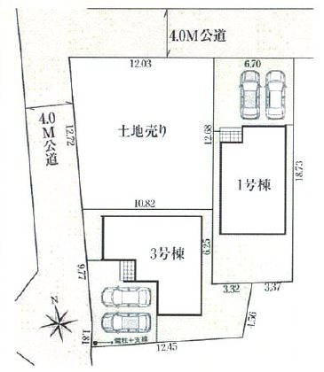 川越市中台3期　3号棟  区画図