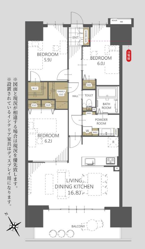 フォレストレジデンス   間取図・土地図